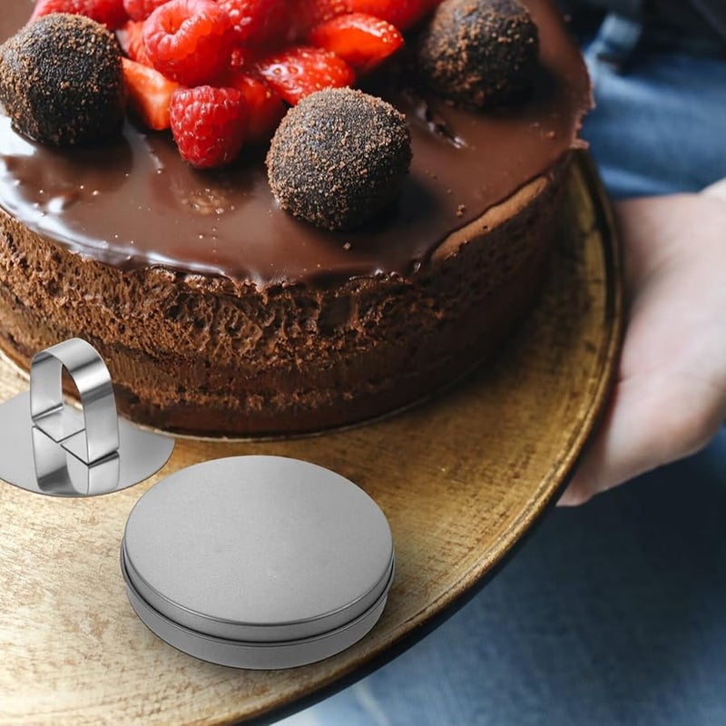 2Pcs Tinplate Sugar Cake Mold Set With Storage Box For DIY Candy Biscuit Baking - Image 5